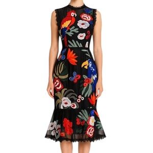 Colorful Tropical Dress Medium The Dilaka